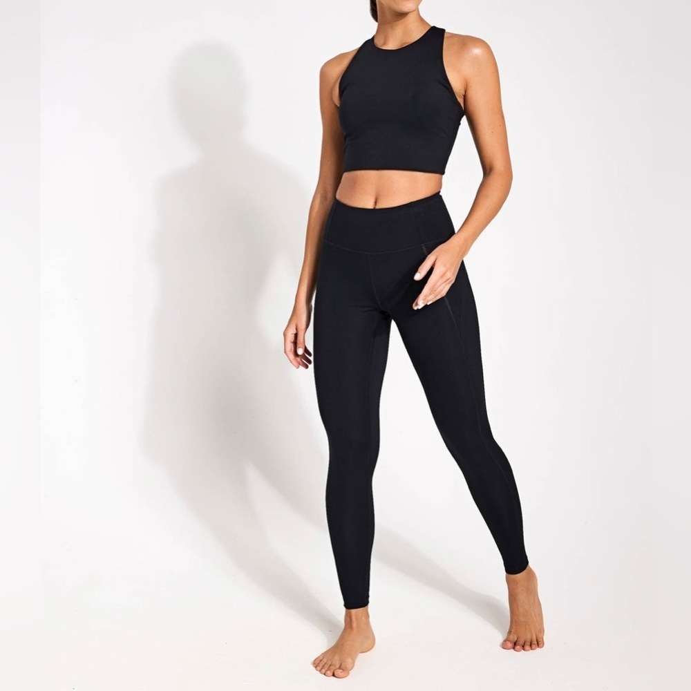Girlfriend Collective Compressive High Rise Legging Black Size Small Activewear